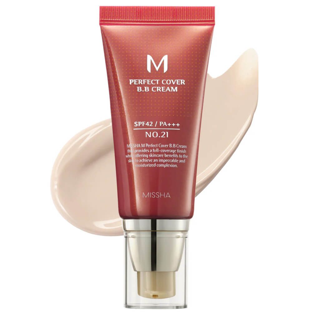 Missha ВВ-крем (21 тон)/M Perfect Cover BB Cream SPF42 No 21 Light beige,50 мл