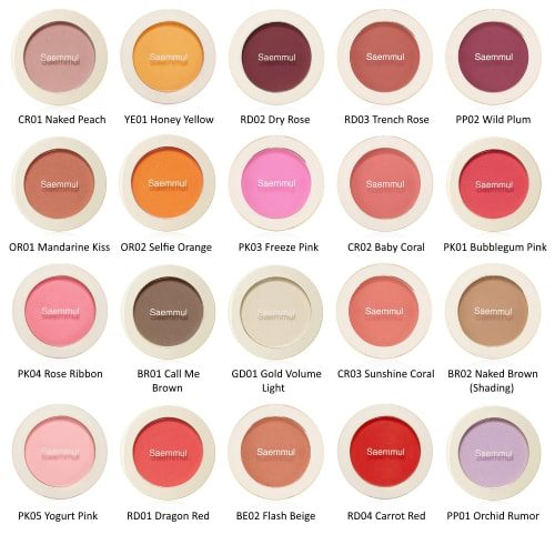 THE SAEM Румяна компактные Saemmul Single Blusher CR01 Naked Peach 5гр