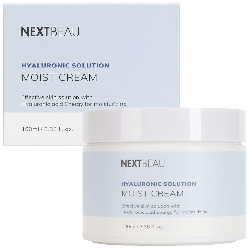 NEXTBEAU Увлажняющий крем с гиалуроновой кислотой/Hyaluronic Solution Moist Cream 100мл