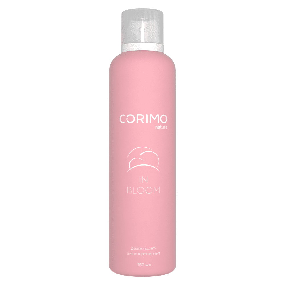 CORIMO Дезодорант-антиперспирант IN BLOOM защита 24 часа, 150 мл