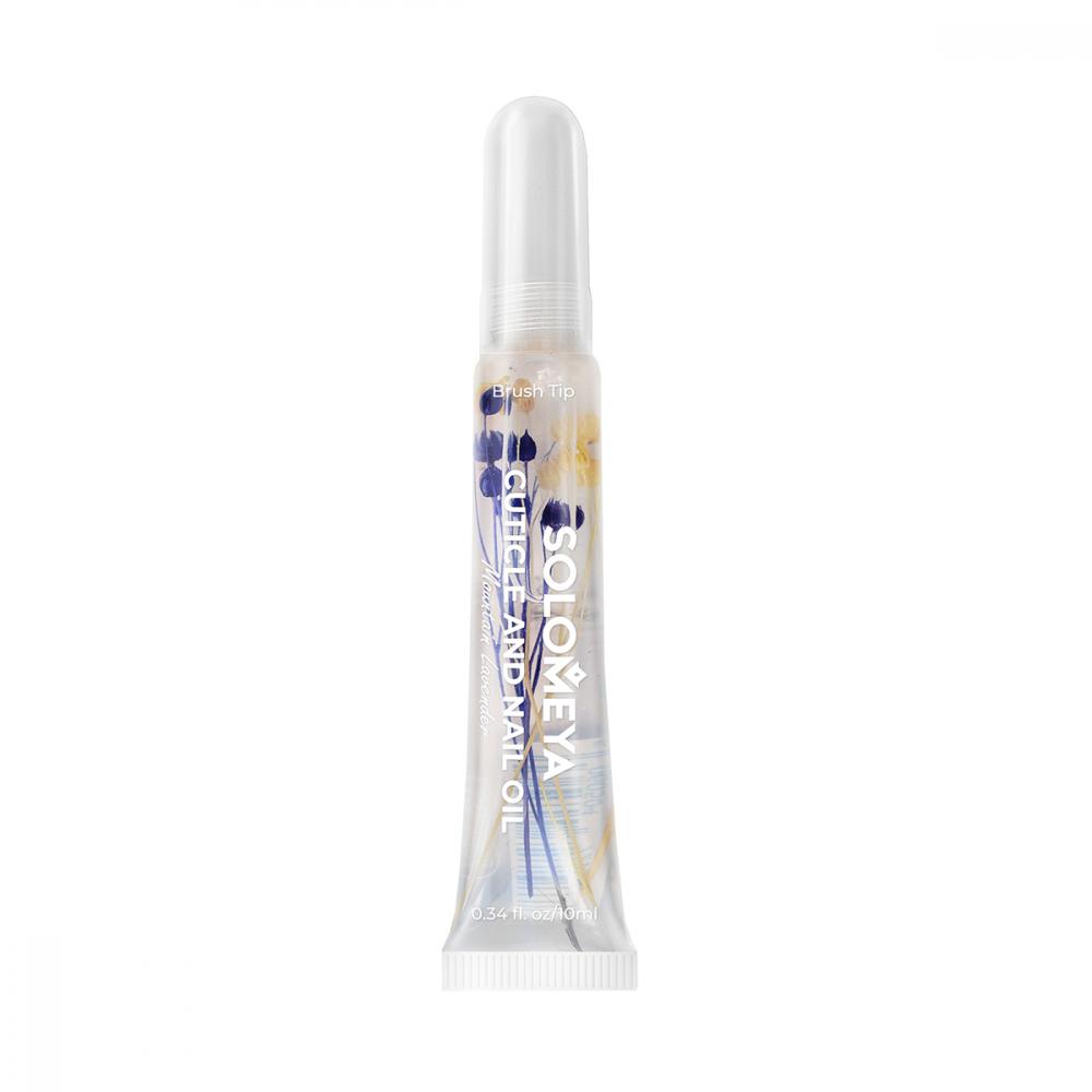 SOLOMEYA  Масло для кутикулы и ногтей ЛАВАНДА/Cuticle And Nail Oil WithFlowersMountain Lavender 10мл