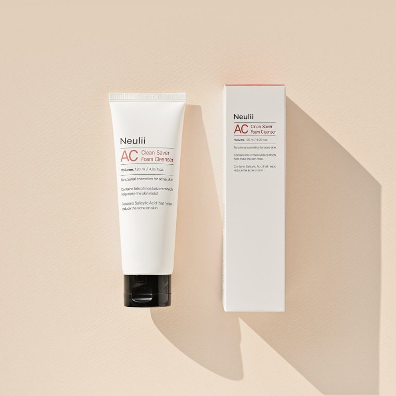 Neulii Пенка для лица для чувствительной кожи/AC Clean Saver Foam Cleanser 120ml