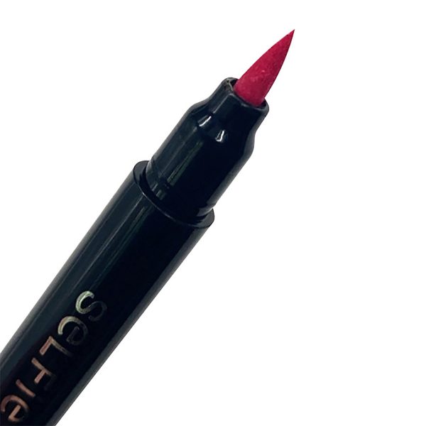 SELFIE STAR Подводка/глаз РОЗОВАЯ 2в1 Selfie Star Quick&Easy Eyeliner Heart stamp Pink 1,2г