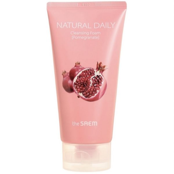 THE SAEM Пенка для лица с экстрактом граната Natural Daily Cleansing Foam Pomegranate 150ml