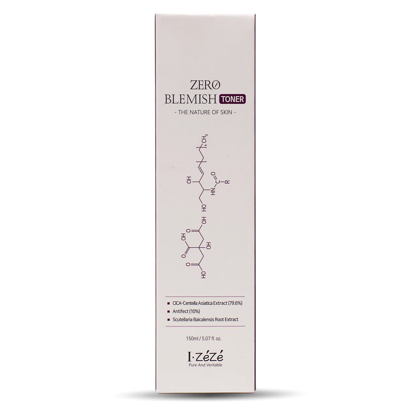 IZEZE Zero Blemish Toner 150ml,Инновационный успокаивающий тонер для лица 150 мл