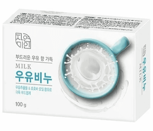 MUKUNGHWA Мыло туалетное смягчающее МОЛОКО / МАСЛО ЖОЖОБА Pure Milk Soap, 100 г