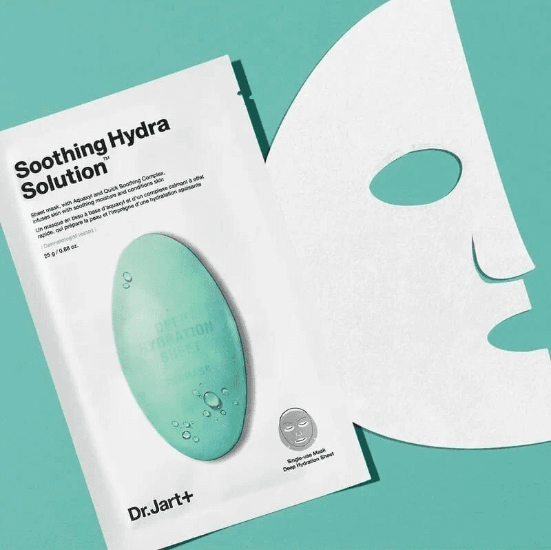 Dermask Water Jet Soothing Hydra Solution Увлажняющая маска для лица с алое вера, 25 гр