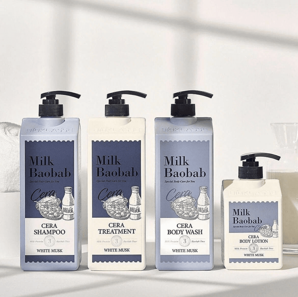 MilkBaobab Гель для душа с ароматом белого мускуса/Cera Body Wash White Musk 1200ml