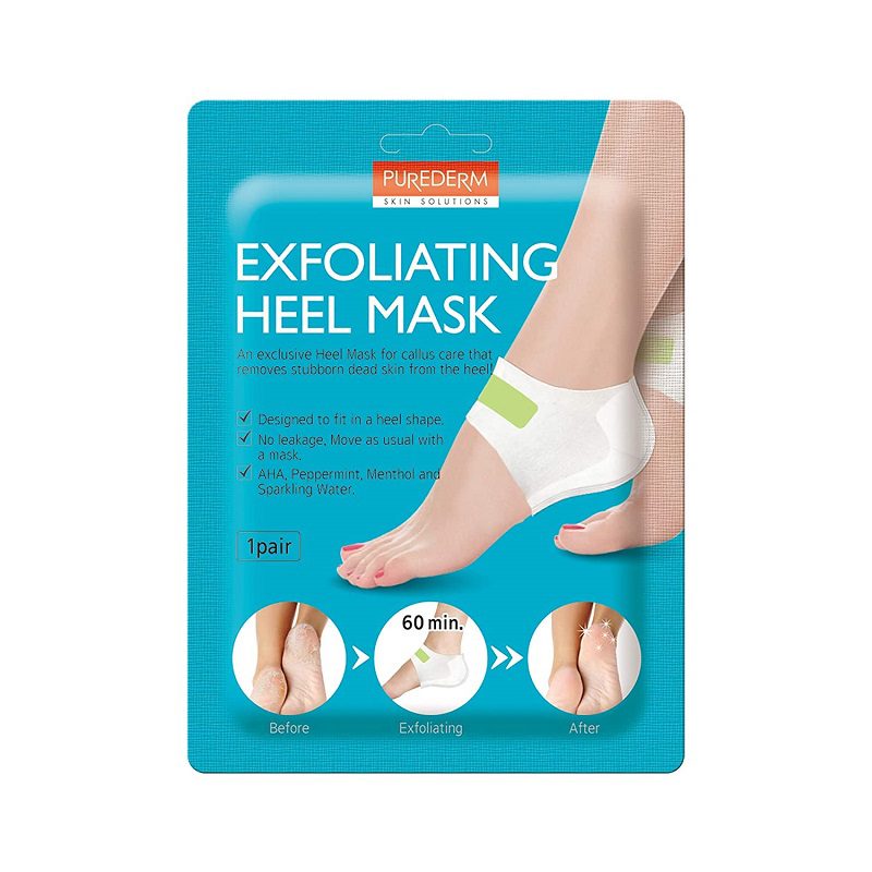 Purederm Отшелушивающая маска для пяток/Exfoliating Heel Mask 1 пара(18 гр)