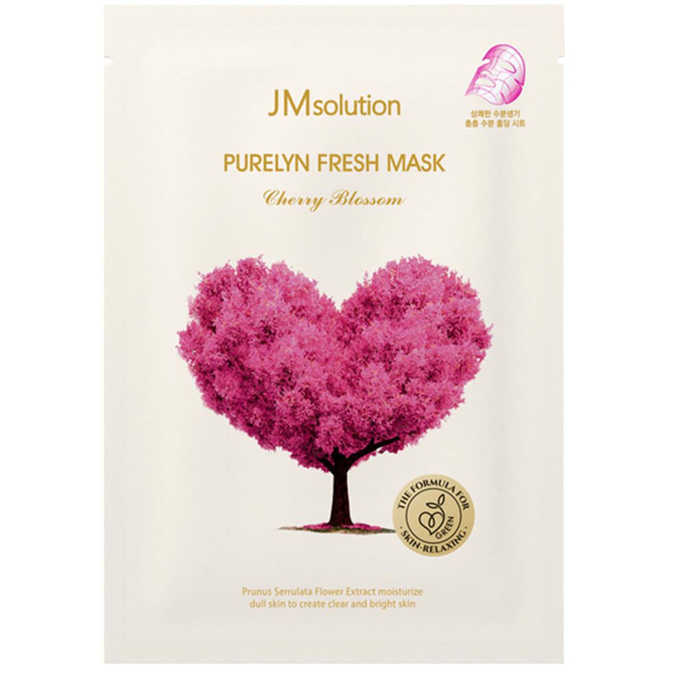 JM solution Purelyn Fresh Mask Тканевая маска для выравнивания тона с сакурой 30ml*1шт