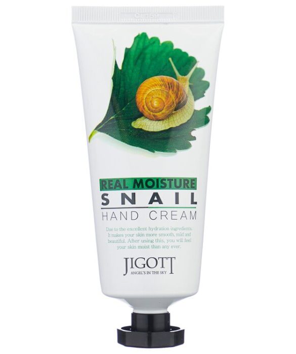 JIGOTT Крем для рук с муцином улитки/REAL MOISTURE SNAIL HAND CREAM 100мл