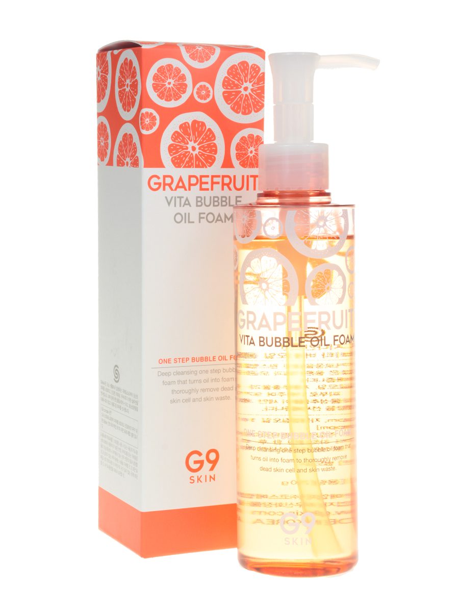 G9 Grapefruit Масло-пенка с экстрактом грейпфрута G9SKIN Grapefruit Vita Bubble Oil Foam 210гр