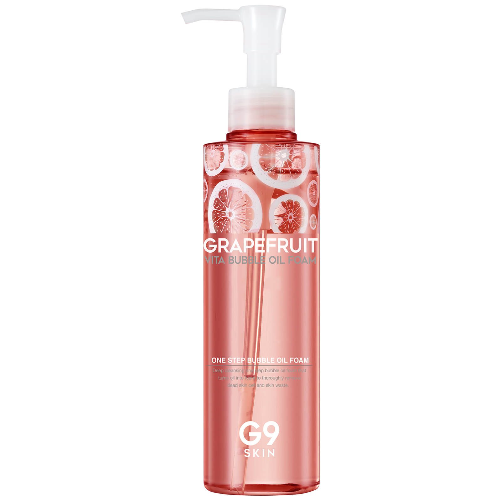 G9 Grapefruit Масло-пенка с экстрактом грейпфрута G9SKIN Grapefruit Vita Bubble Oil Foam 210гр