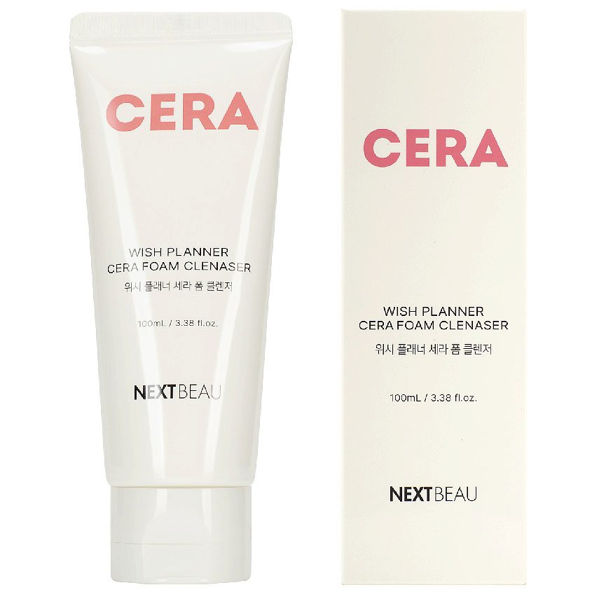 NEXTBEAU Очищающая пенка для умывания с керамидами для чувствительно/Wish Planner Cera Foam Cleanser NEXTBEAU Очищающая пенка для умывания с керамидами для чувствительно/Wish Planner Cera Foam Cleanser