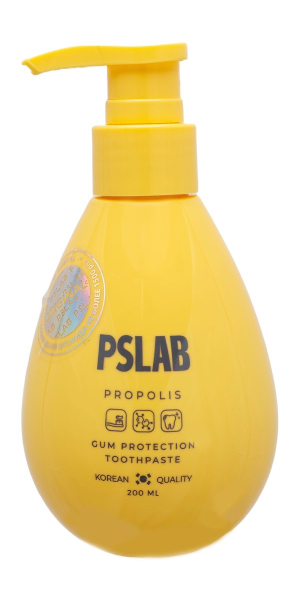 PS.LAB Паста зубная для ухода за деснами с прополисом TOOTHPASTE "PSLAB" GUM PROTECTION, 200 мл