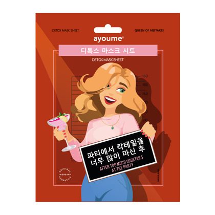 Ayoume Маска на тканевой основе для лица антиоксидантная Detox Mask Sheet