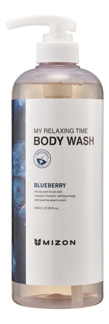 MIZON MY RELAXING TIME BODY WASH [BLUEBERRY] Гель для душа 800мл