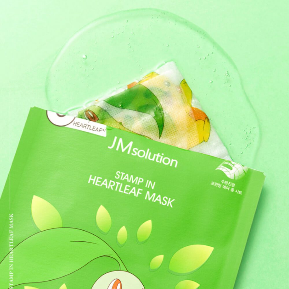 JMsolution Stamp In Heartleaf Mask Успокаивающая тканевая маска с хауттюйнией 30ml*1ea