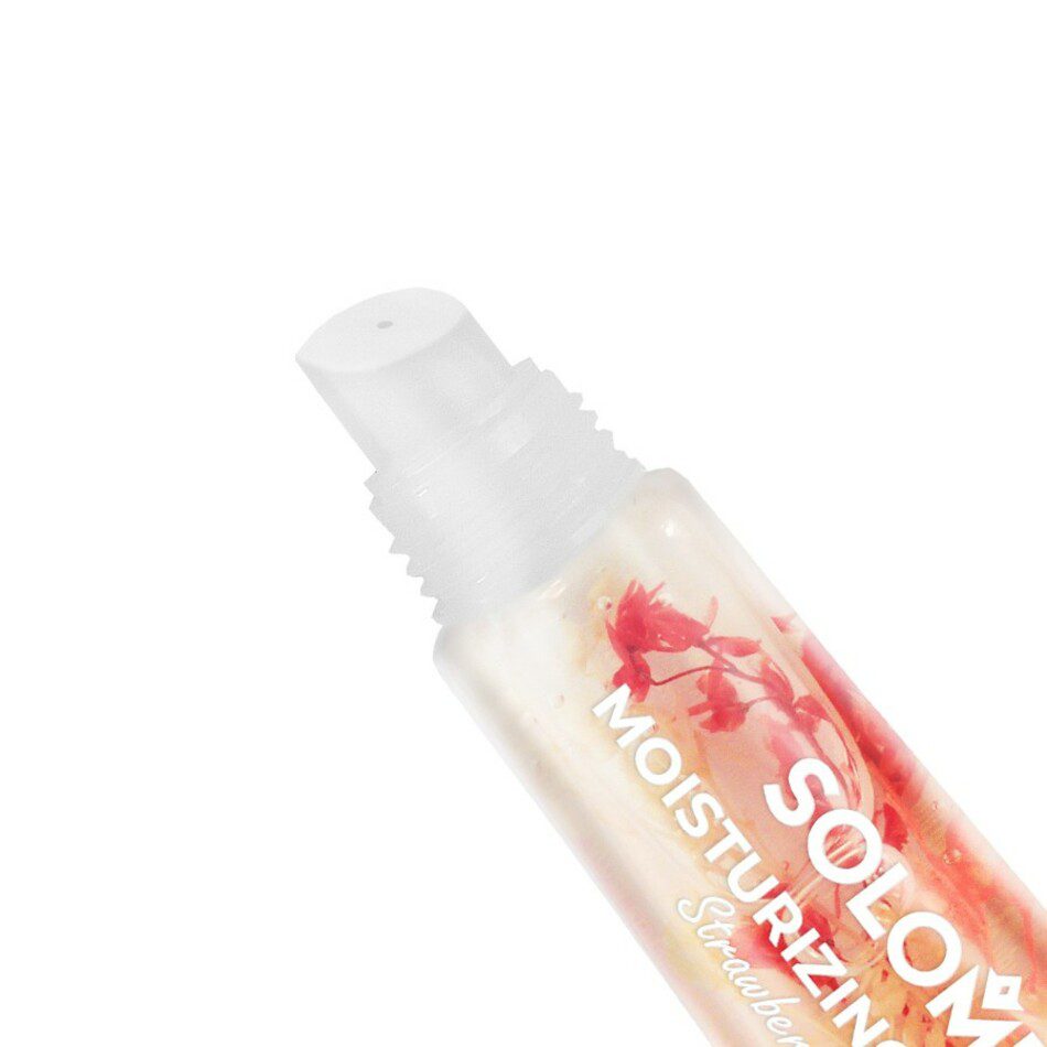 SOLOMEYA Блеск для губ увлажняющий КЛУБНИЧНЫЙ СМУЗИ Moisturizing Lip Gloss Strawberry Smoothie 9мл