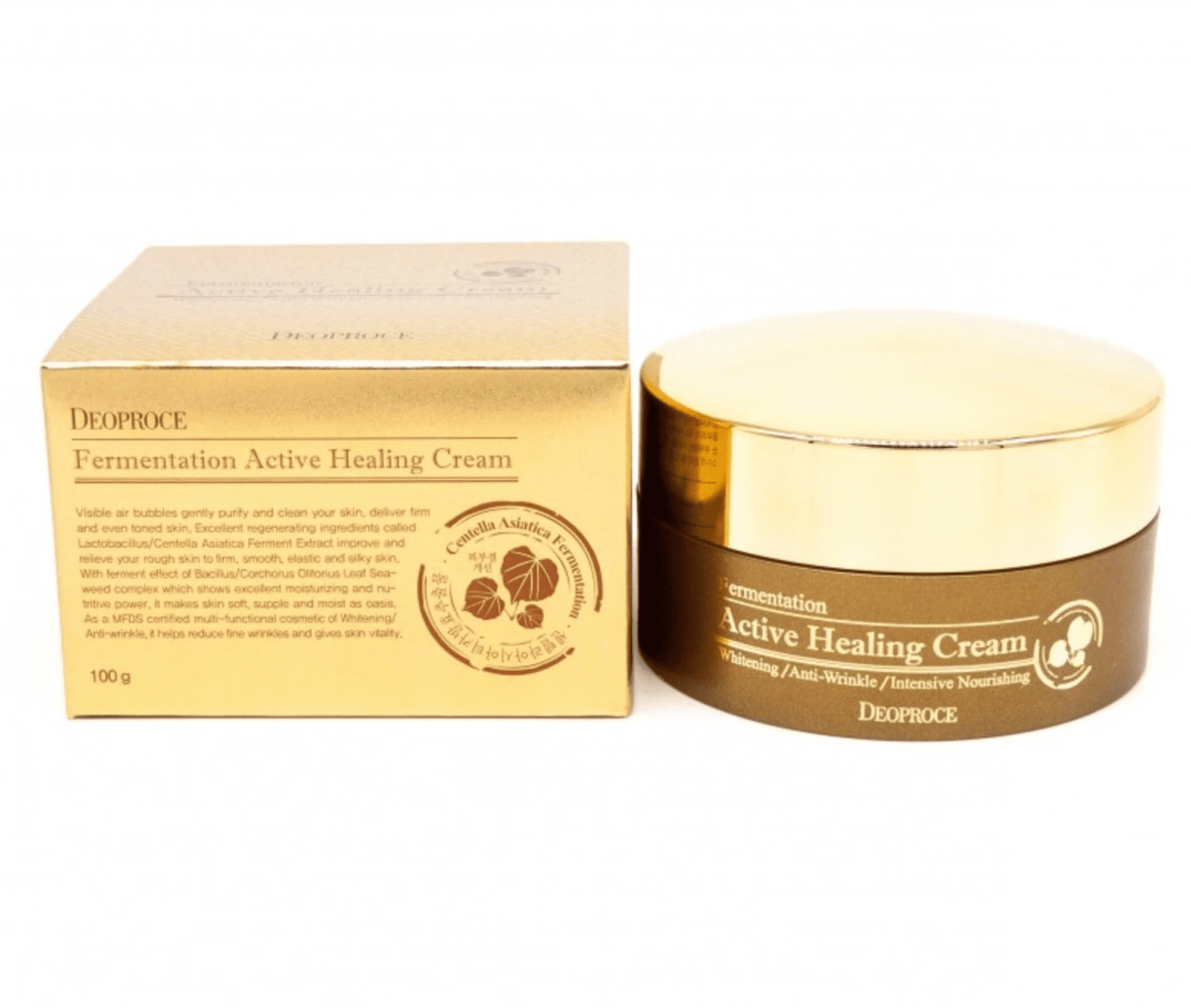 Deoproce Fermentation Active Healing Cream Крем для лица питательный кислородный