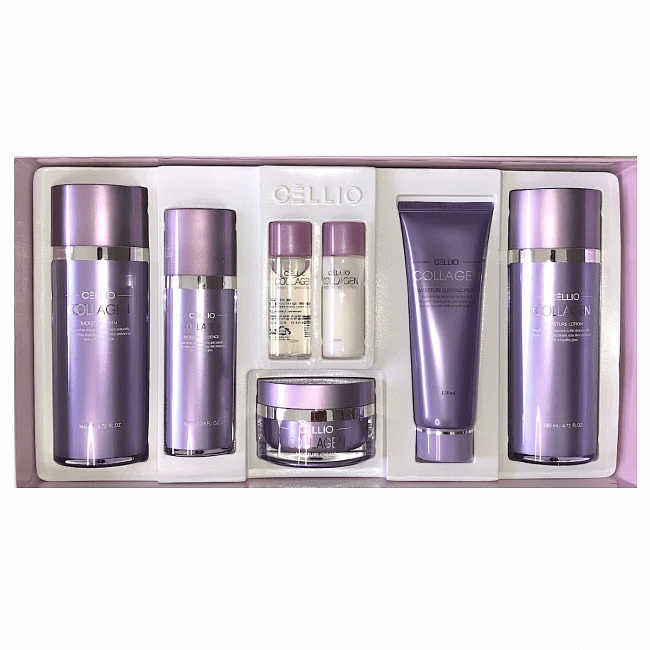CELLIO Набор для лица уходовый с коллагеном Collagen Moisture 5 Set CELLIO Набор для лица уходовый с коллагеном Collagen Moisture 5 Set