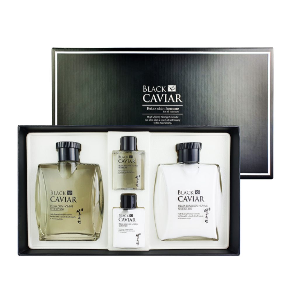 Sulsuryun 2Set For Man Black Caviar Relax Skin Набор подарочный для мужчин с экстрактом чёрной икры,