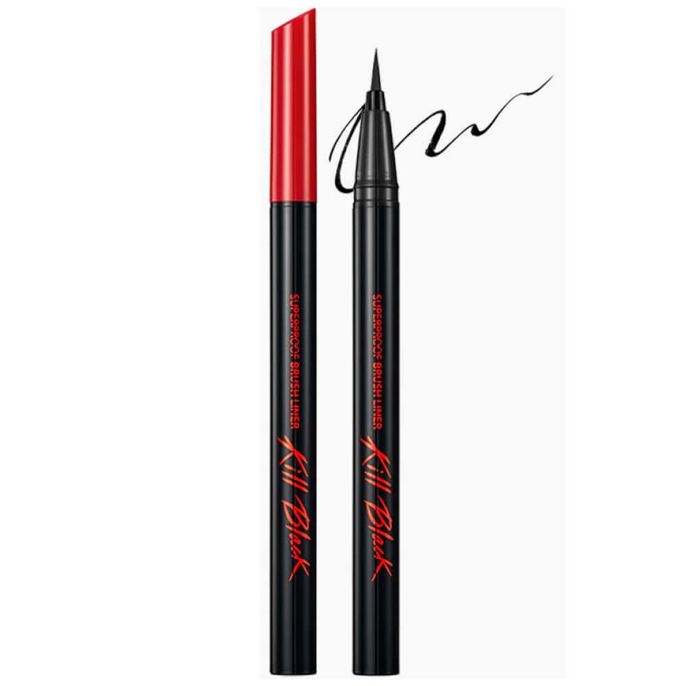 Clio Kill Black Superproof Brush Liner Black,Суперстойкая подводка-лайнер для глаз 0,18 мл