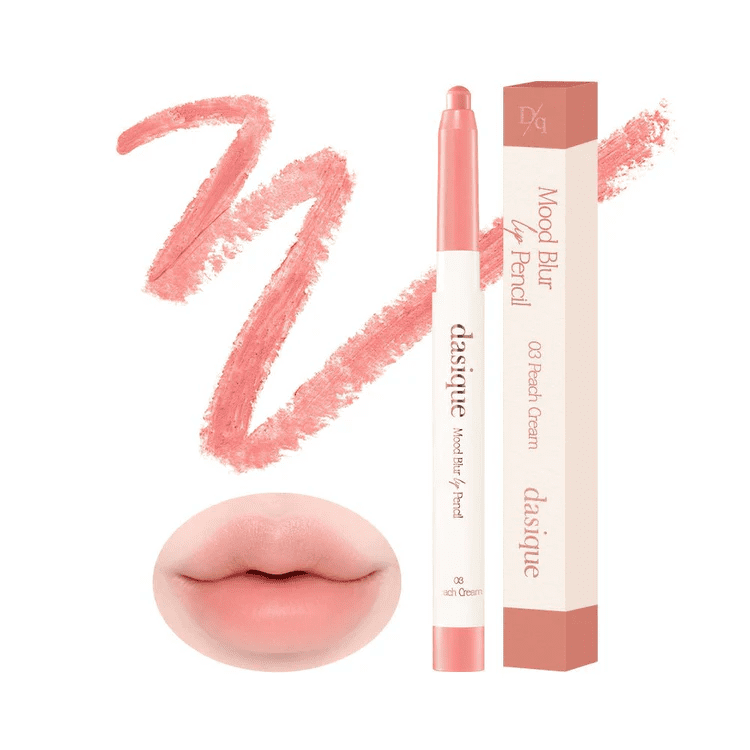 DASIQUE Вельветовый карандаш для губ Mood Blur Lip Pencil 03 Peach Cream DASIQUE Вельветовый карандаш для губ Mood Blur Lip Pencil 03 Peach Cream