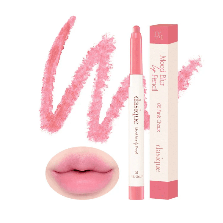 DASIQUE Вельветовый карандаш для губ Mood Blur Lip Pencil 05 Pink Choux
