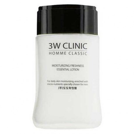 3W Clinic Мужской увлажняющий освежающий лосьон Moisturizing Freshness Essential Lotion