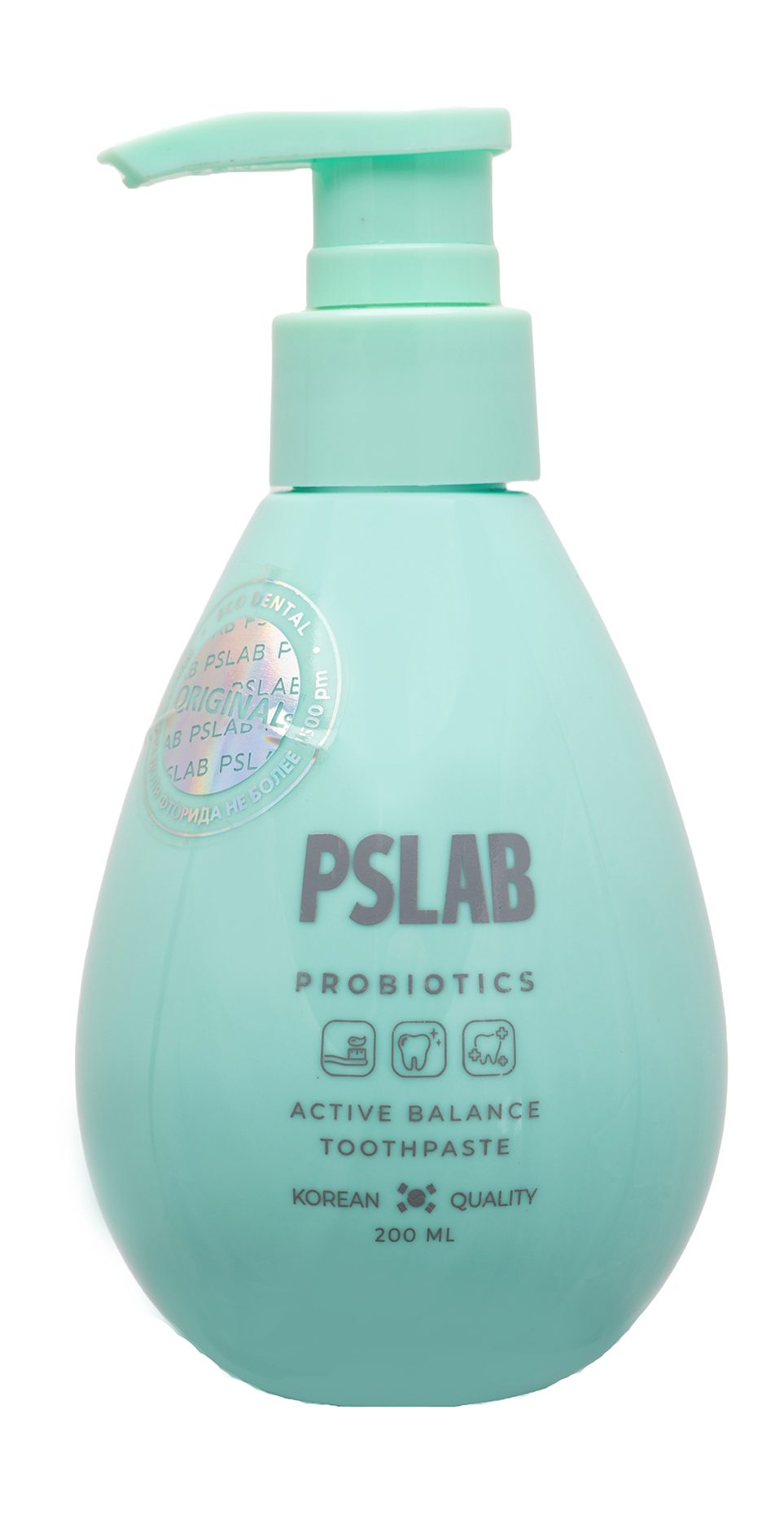 PS.LAB Паста зубная от кариеса с пробиотиками TOOTHPASTE "PSLAB" ACTIVE BALANCE, 200мл