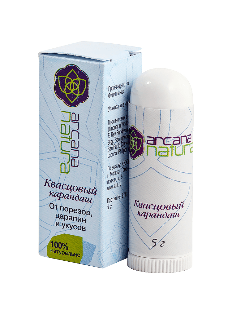 ARCANA NATURA Карандаш КВАСЦОВЫЙ от порезов, царапин и укусов, 5 г
