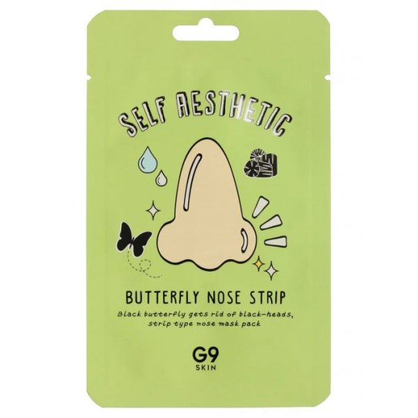 G9skin Self aesthetic Butterfly Nose Strip Полоски для носа очищающие 7г*1шт