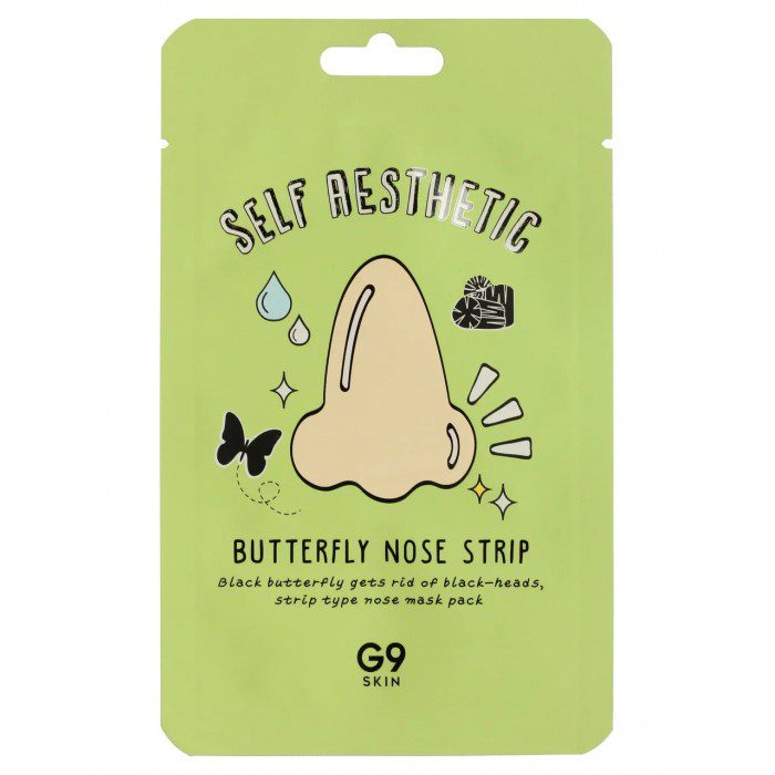 G9skin Self aesthetic Butterfly Nose Strip Полоски для носа очищающие 7г*1шт
