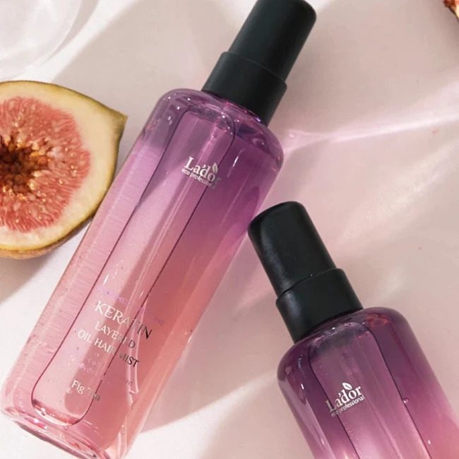 La'dor Парфюмированный двухфазный мист для волос с ароматом инжира Keratin Layered Oil Mist Fig Tea
