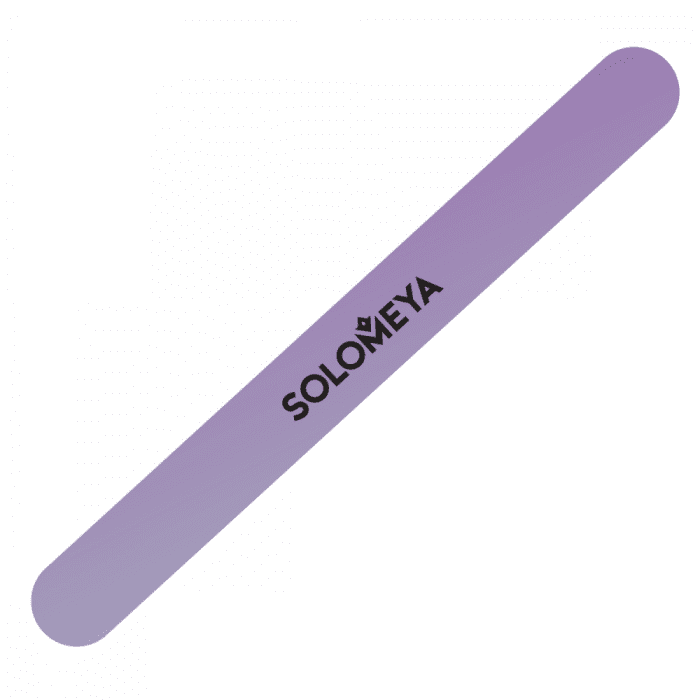 SOLOMEYA Пилка/натурал и искусств ногтей ЛАВАНДА Solomeya Lavander Mylar Nail File 180/180 грит