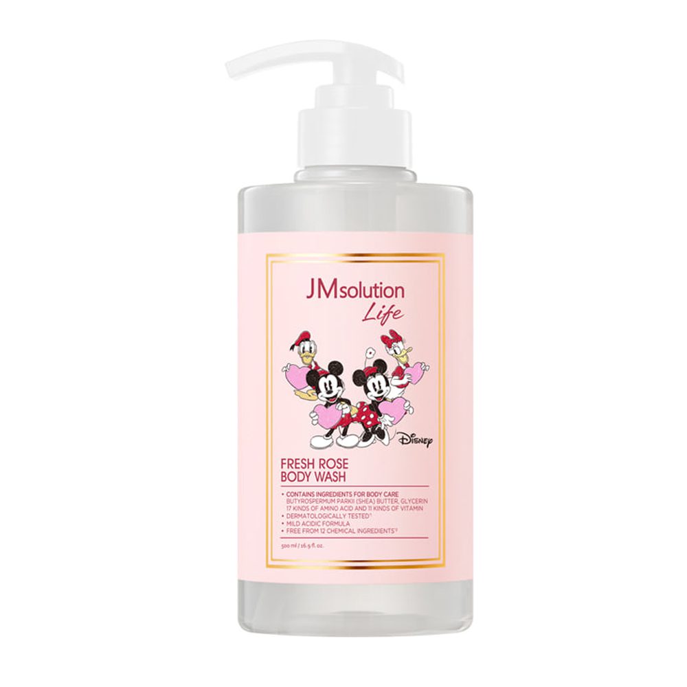 JMsolution Life Disney Fresh Rose Body Wash Гель для душа с экстрактом розы 500мл