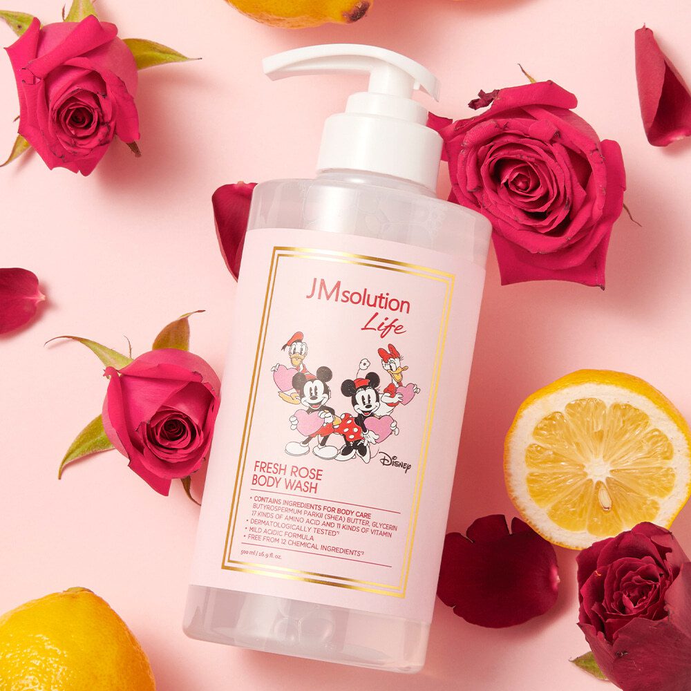 JMsolution Life Disney Fresh Rose Body Wash Гель для душа с экстрактом розы 500мл
