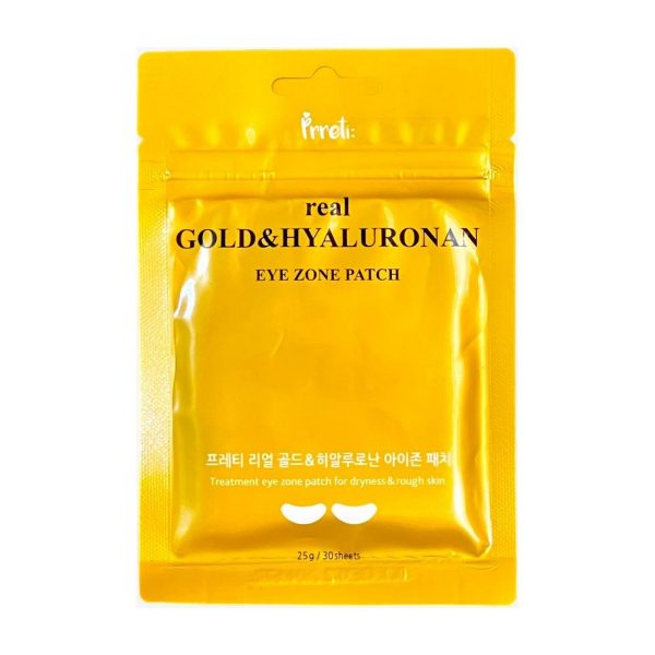 Prreti Патчи для глаз с золотом и гиалуроновой кислотой/Patch Real Eye Zone Gold&Hyaluronan 30 шт