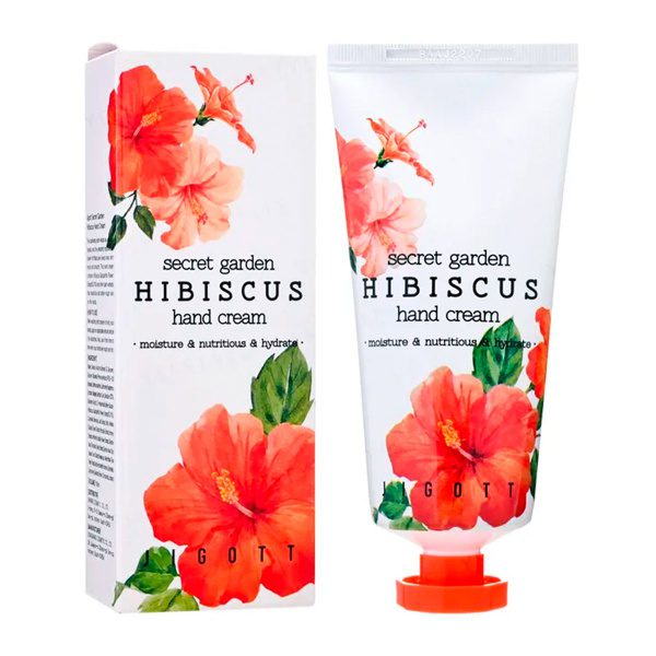 JIGOTT Крем для рук с экстрактом гибискуса/SECRET GARDEN HIBISCUS HAND CREAM 100мл