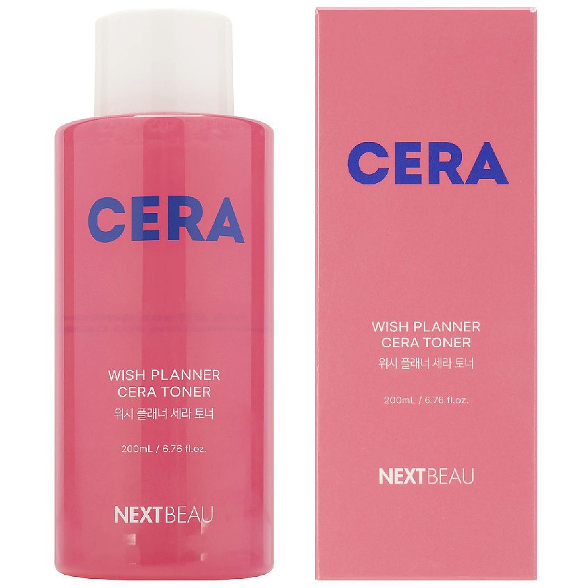 NEXTBEAU Успокаивающий тонер с керамидами для чувствительной кожи/Wish Planner Cera Toner 200мл