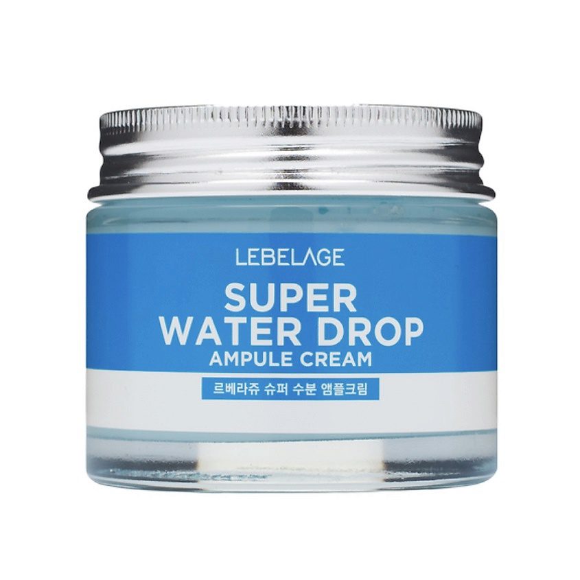 LEBELAGE AMPULE CREAM SUPER WATER DROP Крем для лица суперувлажняющий ампульный с морской водой