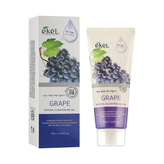 Ekel Пилинг-скатка с экстрактом винограда — Natural clean peeling gel grape, 100мл