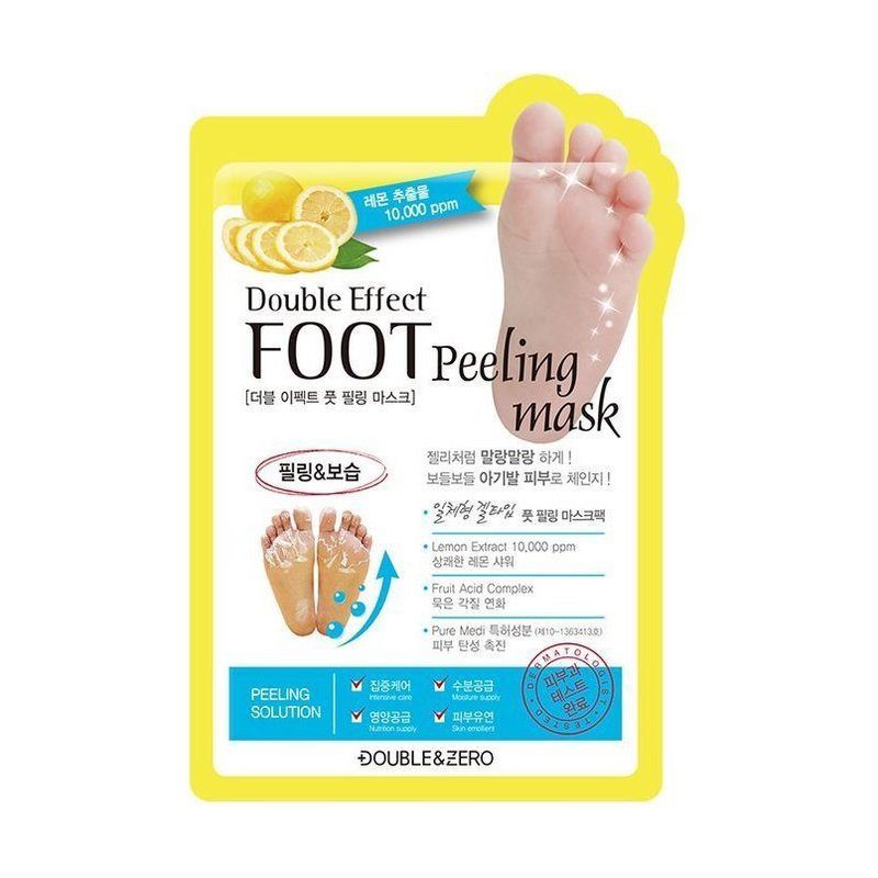 Double & Zero Пилинг носочки для ног с гиаулороновой кислотой/Mask Foot Peeling Double Effect 40мл