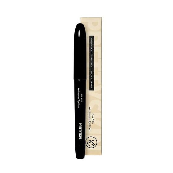 PrettySkin Waterproof Eyeliner All Kill Подводка для глаз водостойкая черный цвет, 1 гр