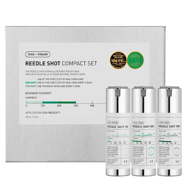 VT Cosmetics Reedle Shot Compact Set(100/300/700),Набор мини-сывороток с микроиглами 10мл+10мл+10мл