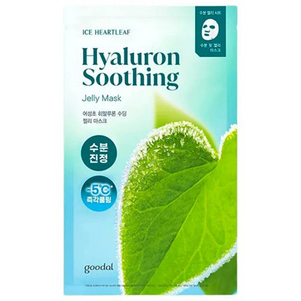 Goodal Ice Heartleaf Hyaluron Soothing Jelly Mask,Охлаждающая тканевая маска с гиалуроновой кислотой