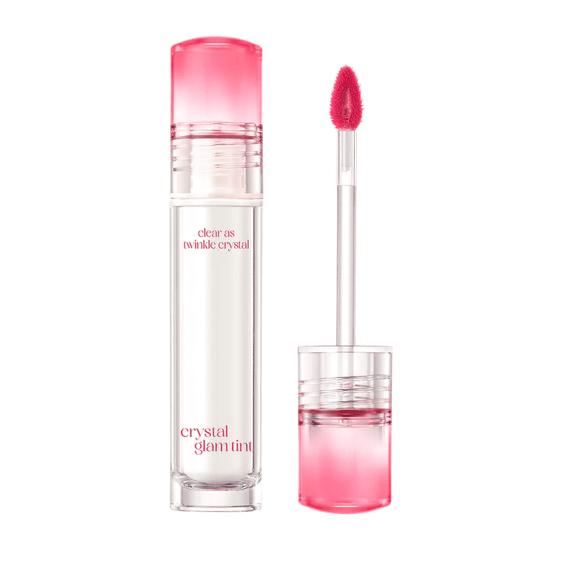 Clio Сияющий глянцевый тинт для губ (яркий холодный розовый)/Crystal Glam Tint 010 Baby Berry 3,4 г