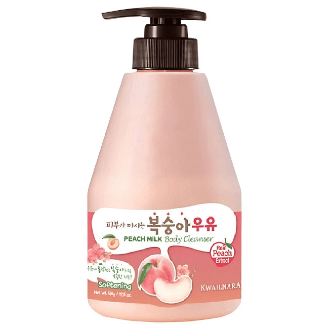 Welcos Гель для душа Kwailnara Peach Milk Body Cleanser 560g