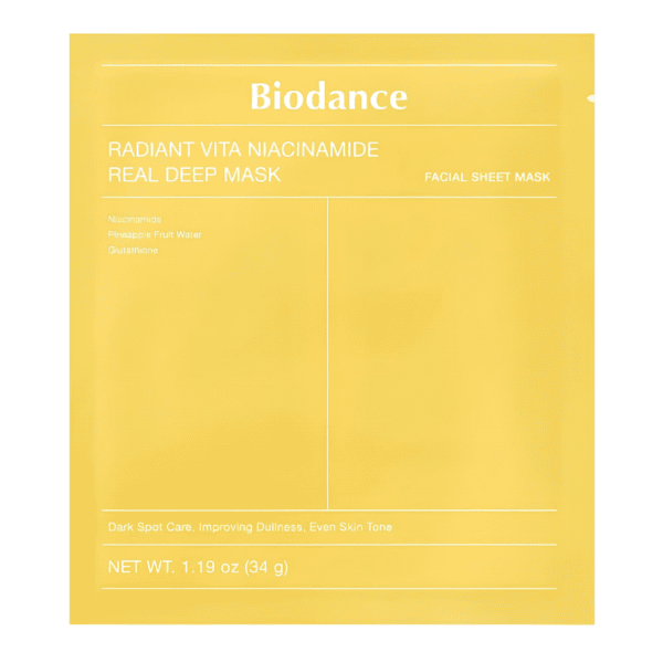 Biodance Гидрогелевая маска с ниацинамидом/сияние кожи Radiant Vita Niacinamid Real Deep Mask34g*1шт
